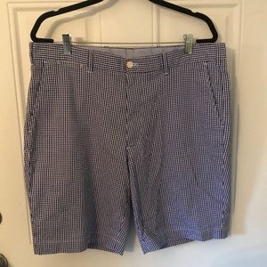 Ralph Lauren Polo Golf Blue Gingham Checked Shorts
